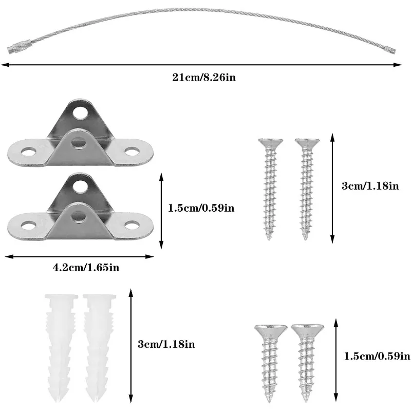 6 sets anti-kantel meubelveran - Earthquake Anchor Strap recensie en prijs