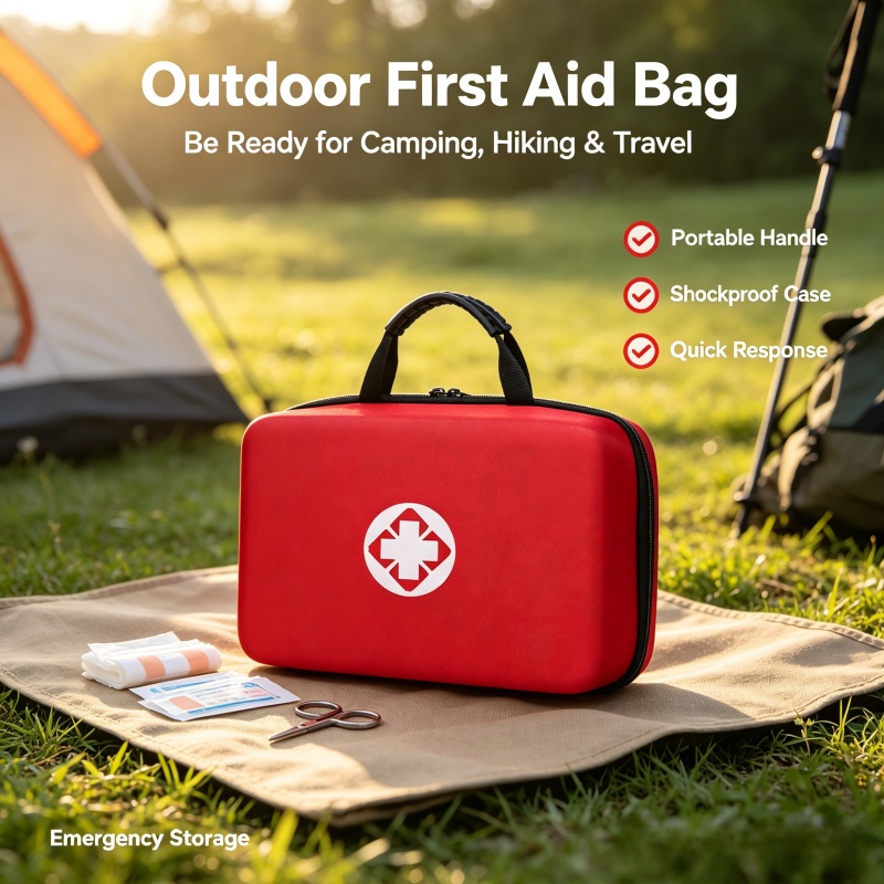 Draagbare EHBO-koffer met hard - First Aid Bag Kit recensie en prijs