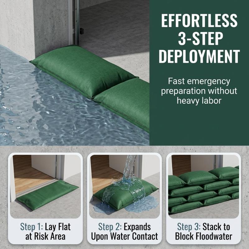 Snel op te zetten, zelfopblaze - Flood Barrier Bag recensie en prijs